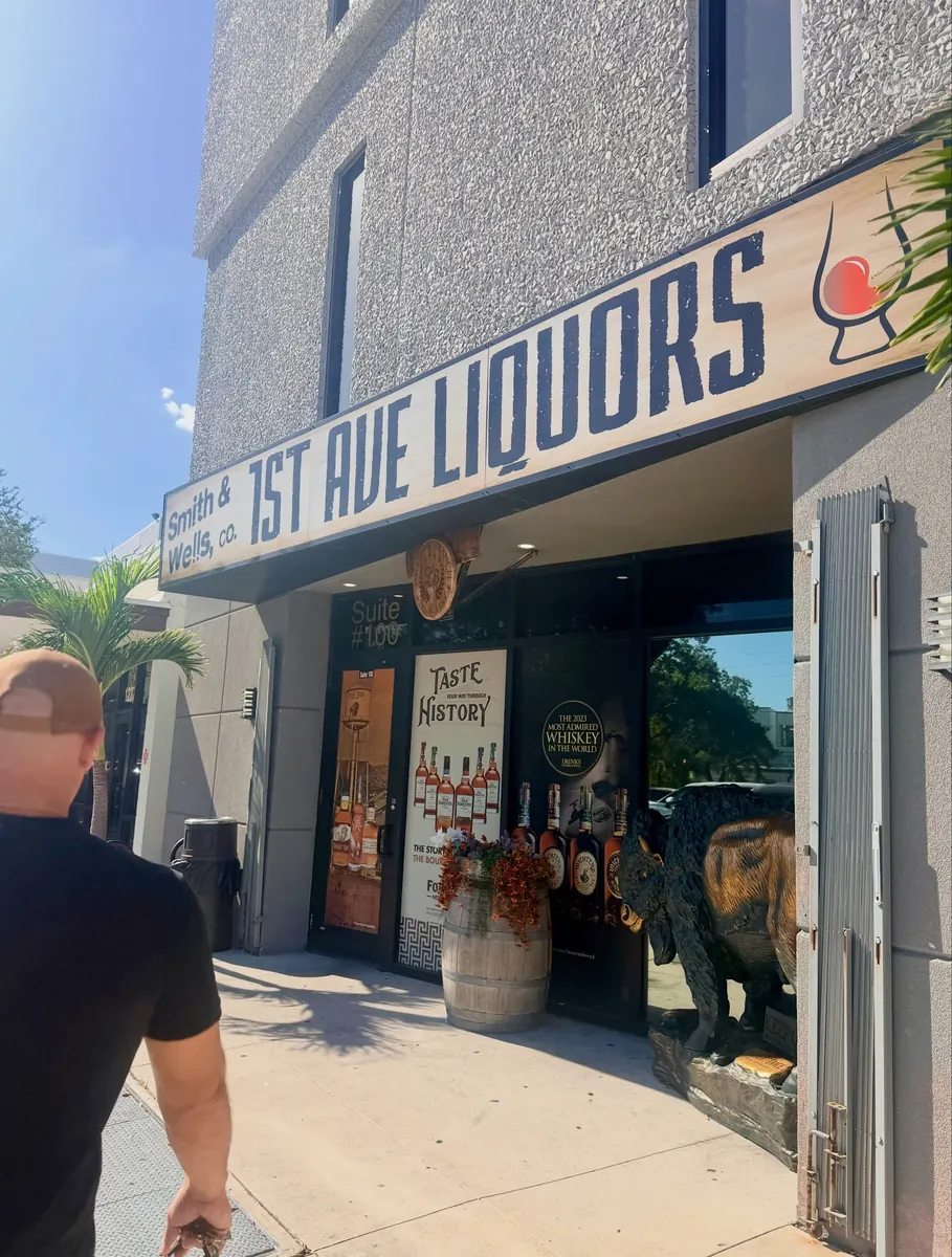 1st Ave Liquors storefront (home of Bourbon Crew)