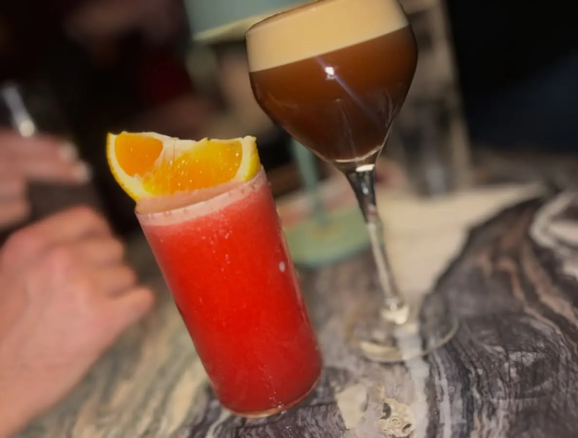 Espresso Martini and Blood Orange Garibaldi at Easy Tiger Hi-Fi