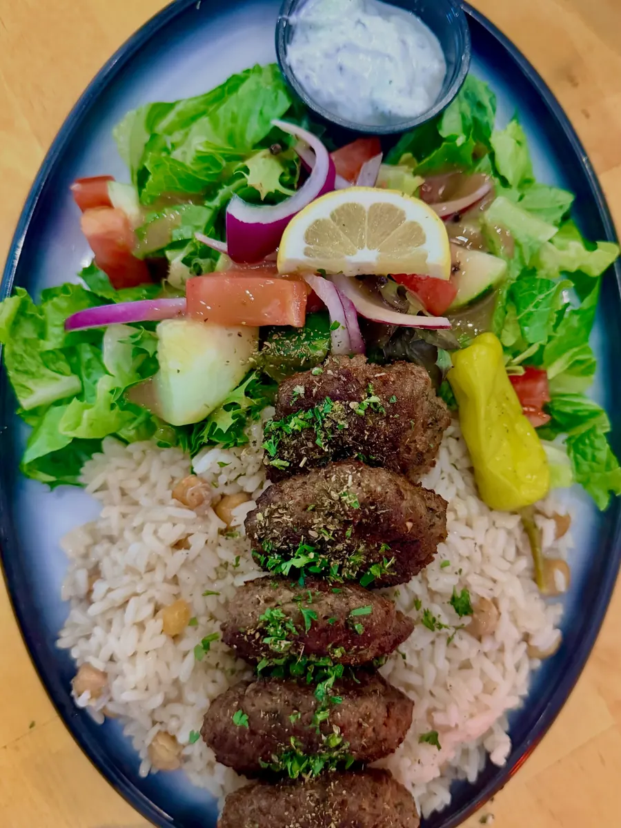 Grilled meatballs at Mio's Grill