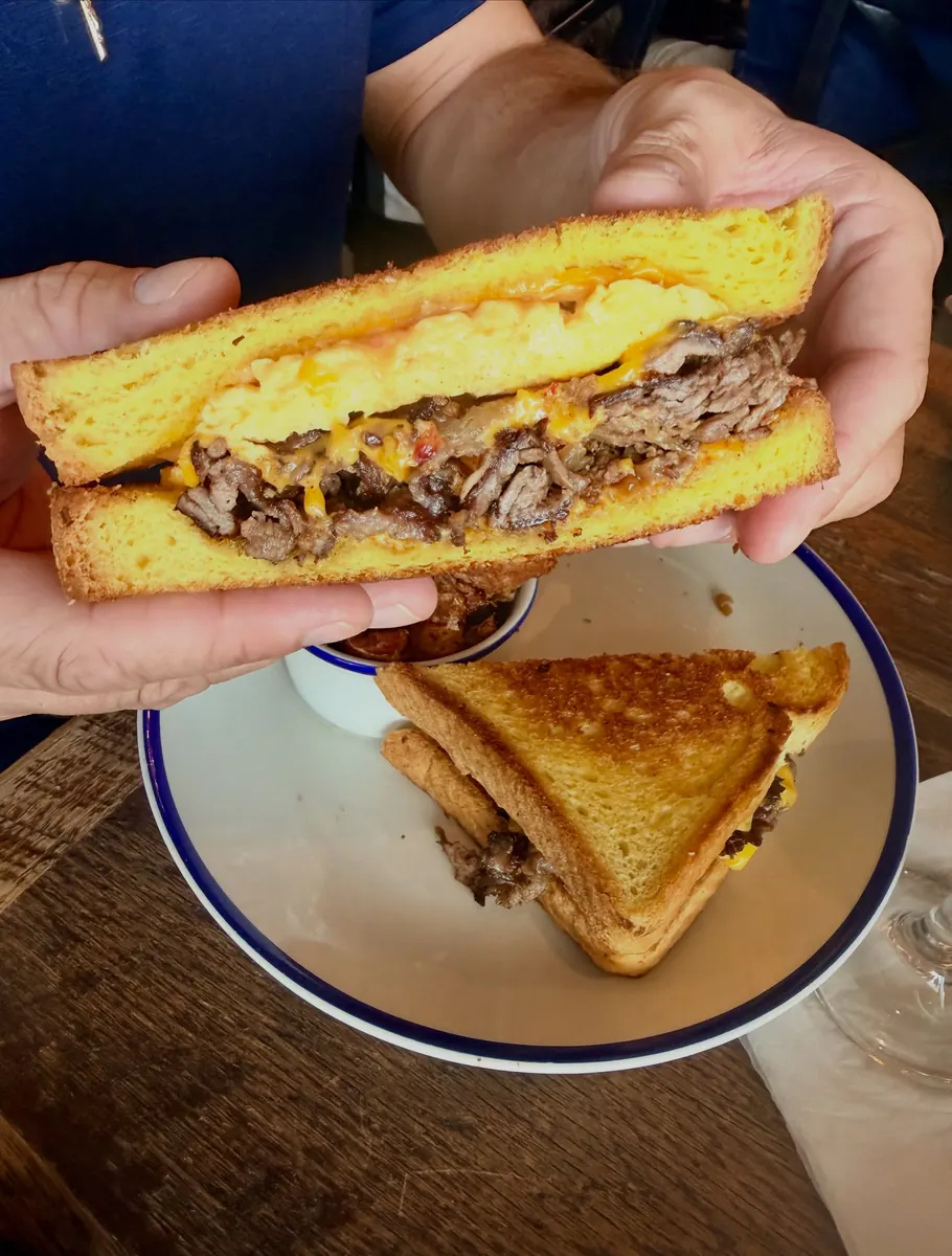 Brunch sandwich at Noble Crust